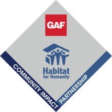 GAF Habitat For Humanity Community Impact Partnership logo