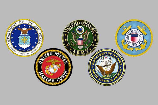 Military branch logos